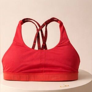 EUC Sz 4 Lululemon Energy Sports Bra Boom Juice Cyber Alarming Strappy